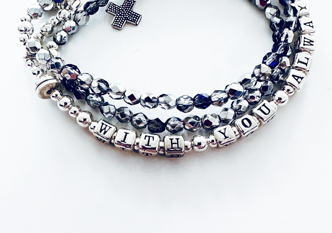 Memorial Bereavement Sympathy Gift Message Bracelet
