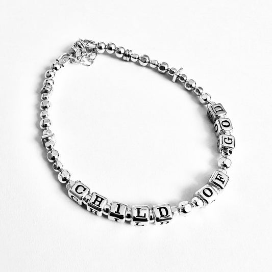 Child of God Psalm 82:6 Sterling Silver Gift Bracelet