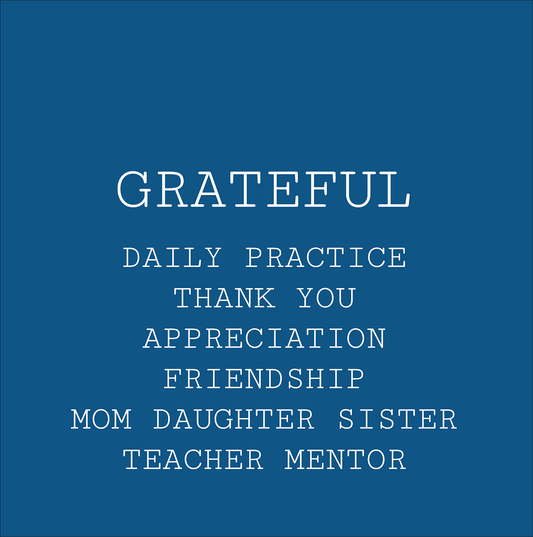 I am Grateful Thank you and Appreciation Engraved Bracelet Gift in sterling silver and 14k gold
