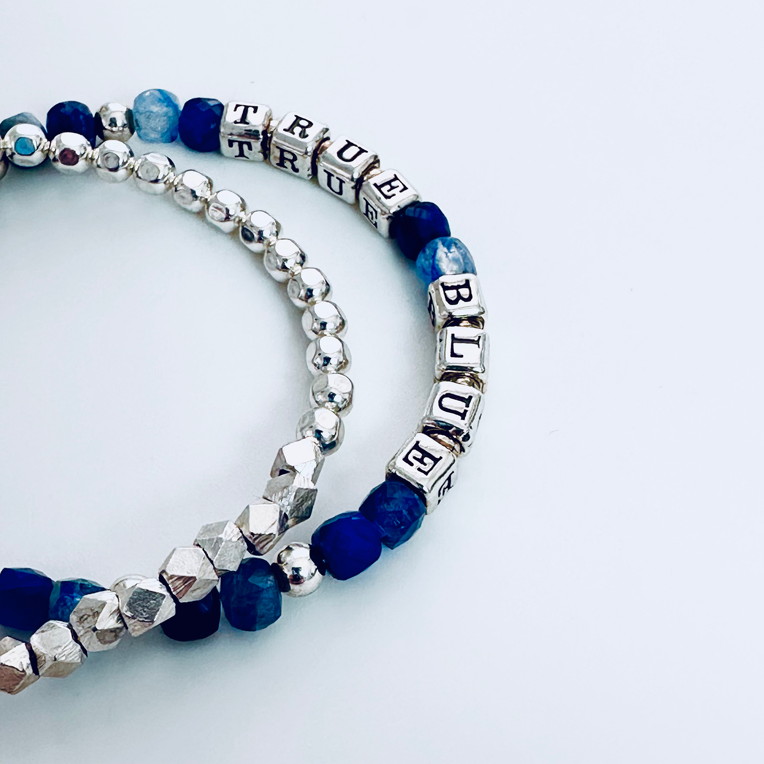 Be True Graduation Bracelet Gift in Sterling Silver and Blue Lapis