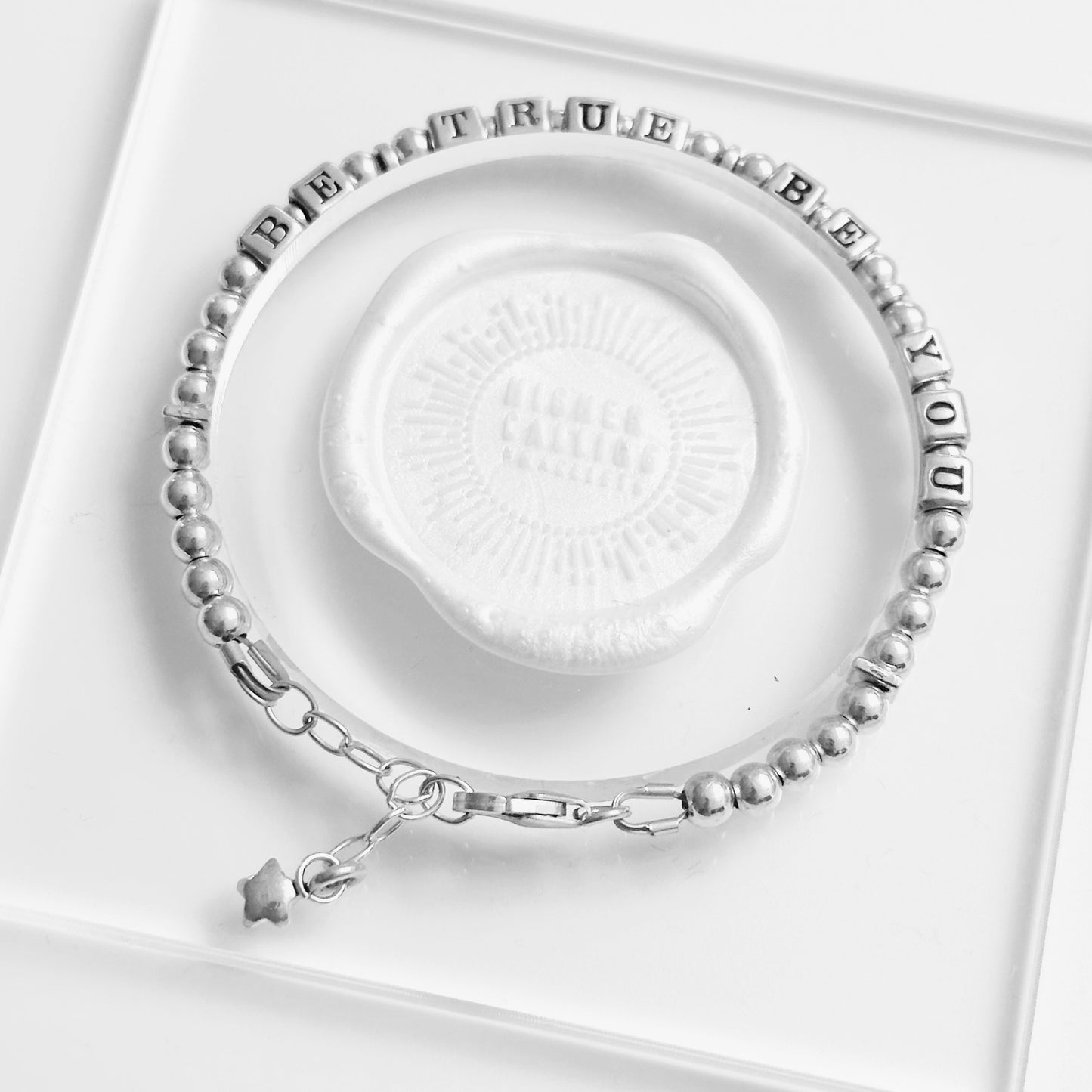 Graduation Bracelet Be True, Be You, Be Yourself sterling silver gift bracelet in beautiful packaging
