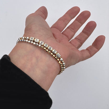 Blessed Bracelet Gift in Gold and Silver from Higher Calling Bracelets,