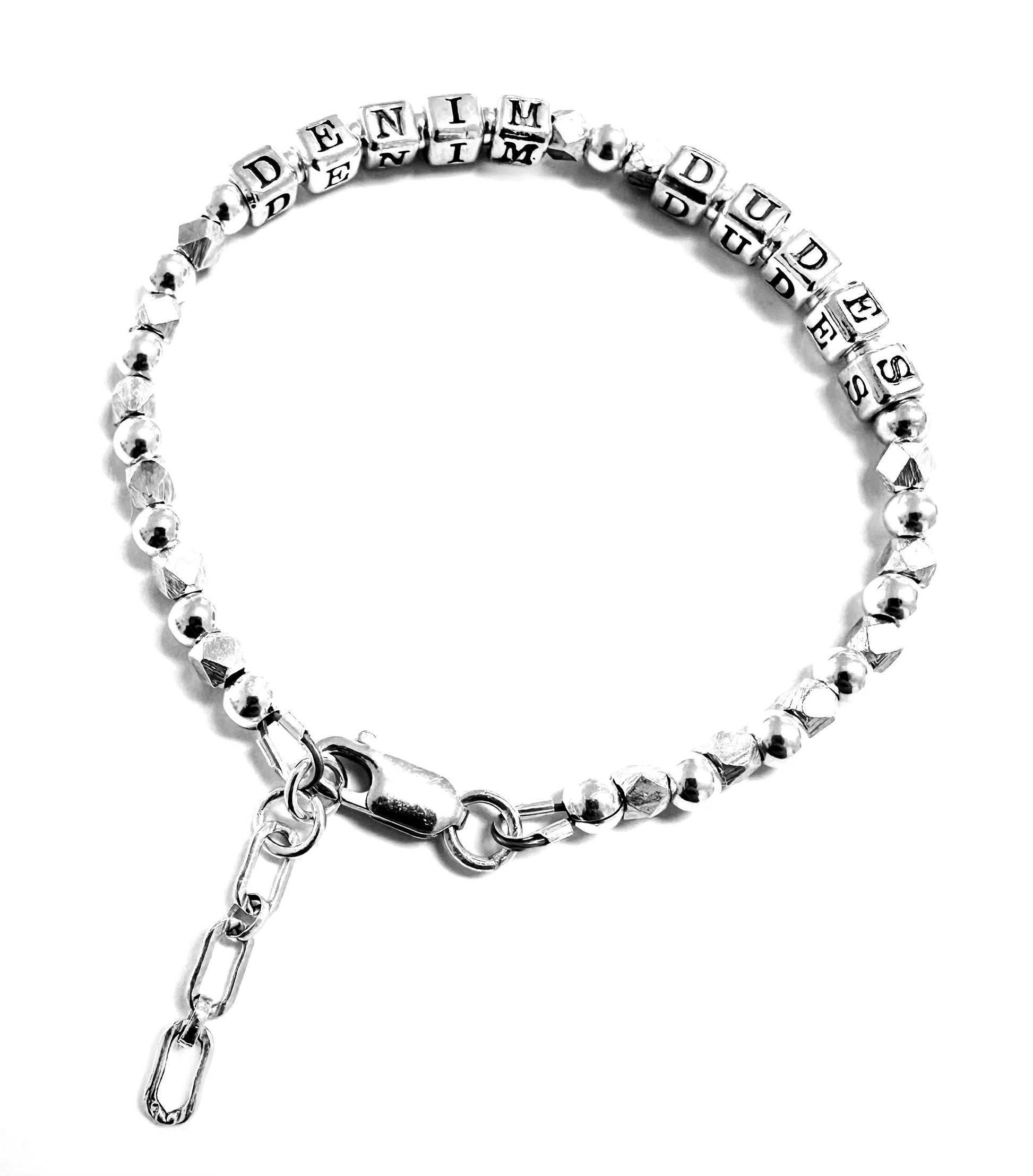 Personalized sterling silver bracelet for Am