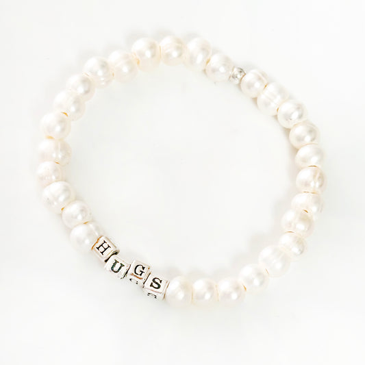 Send HUGS  | Sterling Silver and Pearls