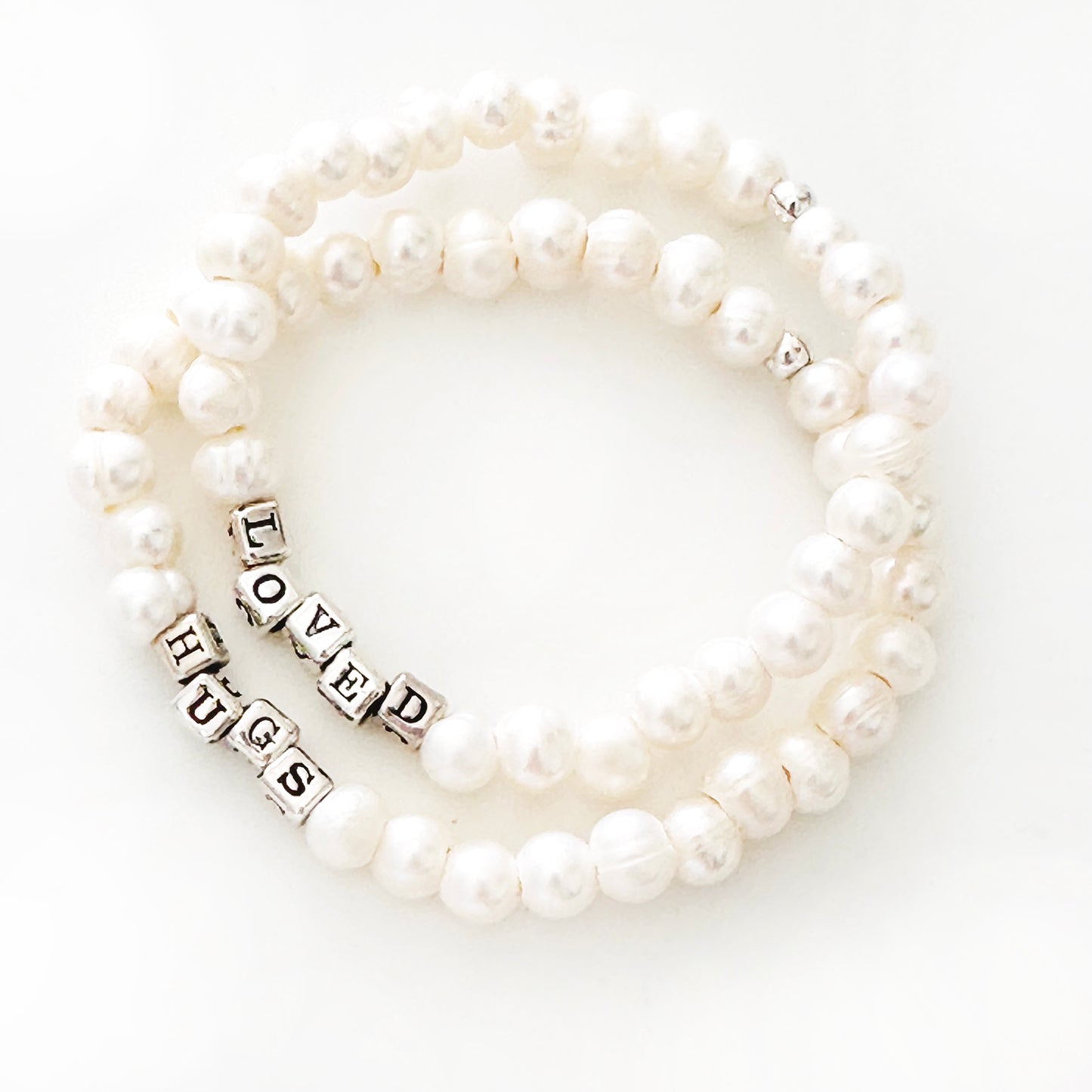 LOVED Gift Bracelet | Sterling Silver and Pearls