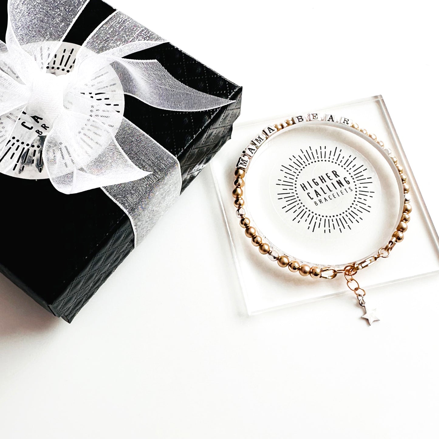 Mama Bear Bracelet Gift Package and Box