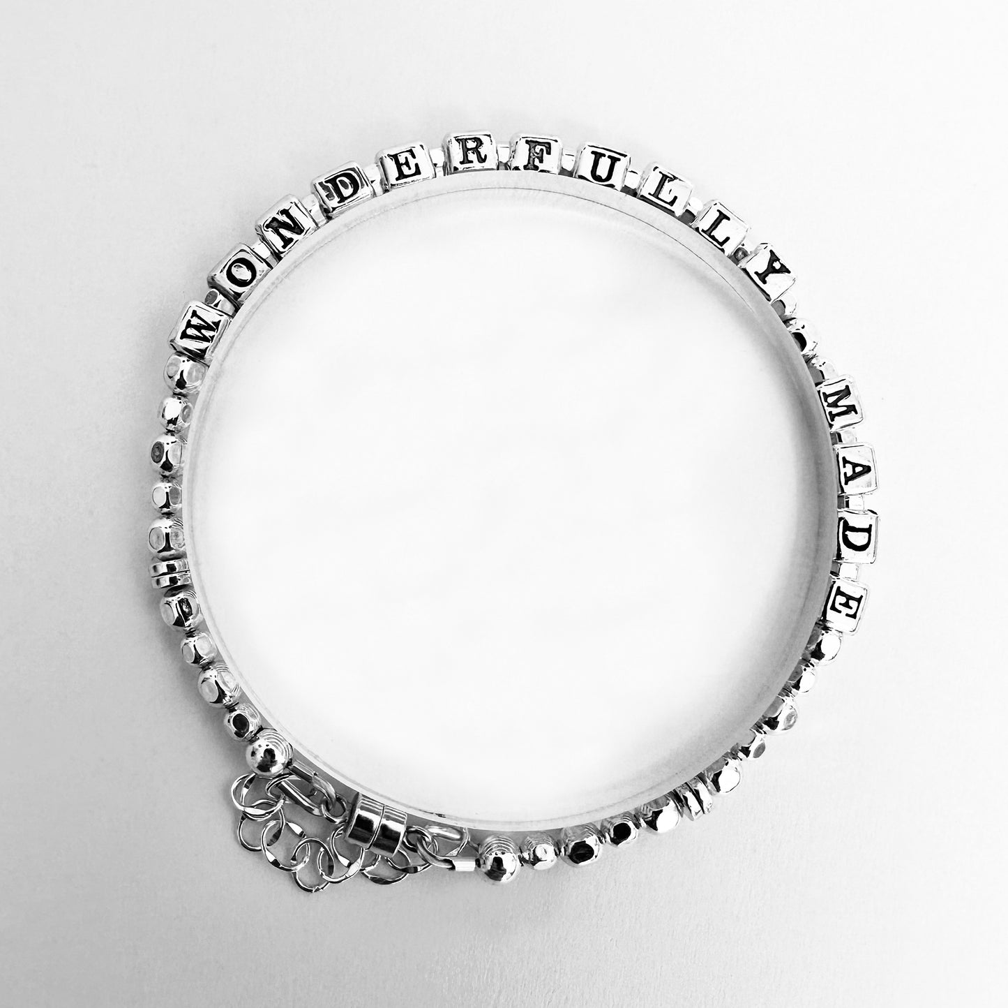 Wonderfully Made  Psalm 139:14 Sterling Silver Gift Bracelet