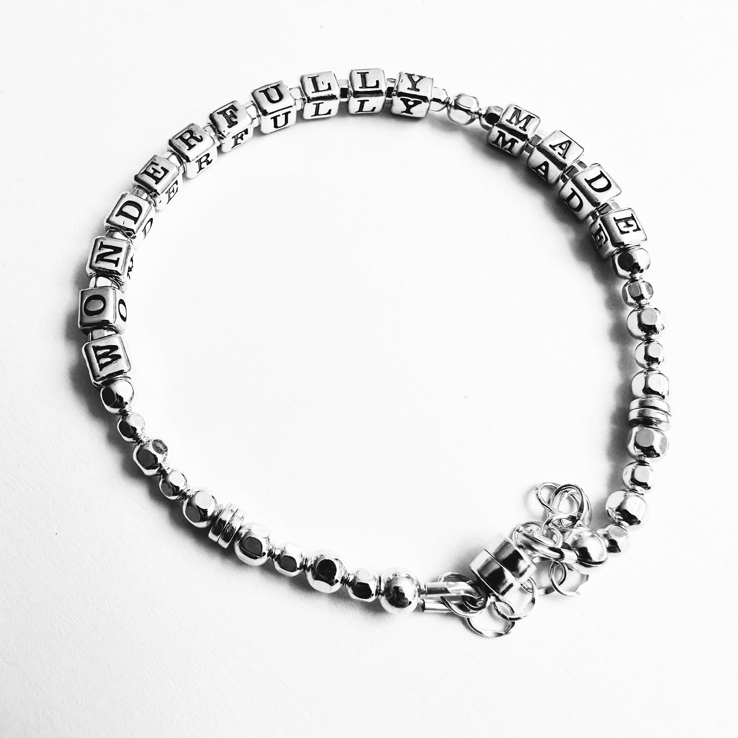 Wonderfully Made  Psalm 139:14 Sterling Silver Gift Bracelet